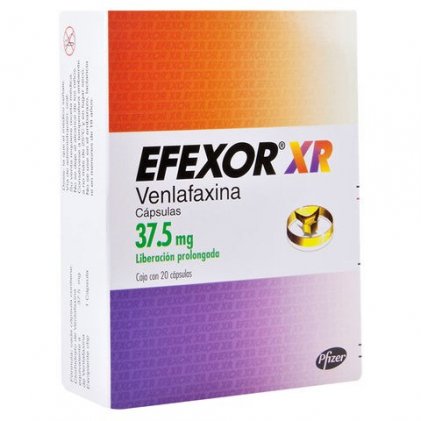 Effexor XR Venlafaxine 37.5 mg 20 Caps