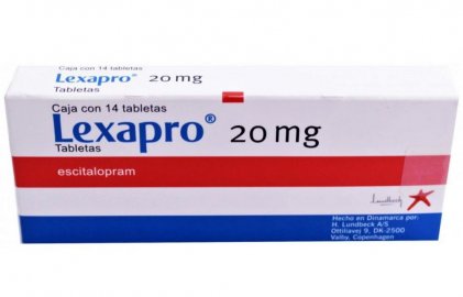 Lexapro Escitalopram 20 mg 28 tabs