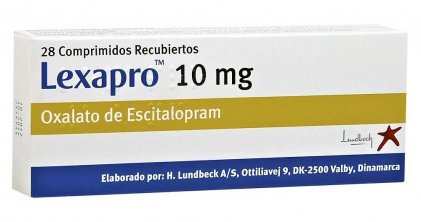 Lexapro Escitalopram  10 mg 28 tabs